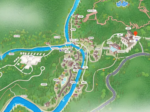 锡林郭勒结合景区手绘地图智慧导览和720全景技术，可以让景区更加“动”起来，为游客提供更加身临其境的导览体验。